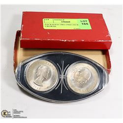 PACKAGED TWO 1968 CHURCHILL CROWNS