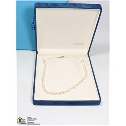 BIRKS CULTURED PEARL NECKLACE, METAL CLASP, 16?