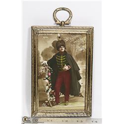 WW1 BELGIAN SOLDIER POST CARD WITH WRITTEN ACCOUNT