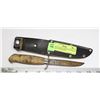 Image 1 : VINTAGE FROST WOODEN HANDLED KNIFE WITH SHEATH