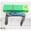 Image 1 : GERMAN HEN AND ROOSTER AQUA AND BLUE POCKET KNIFE