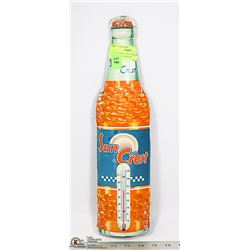 17" SUN CREST 1950'S WORKING THERMOMETER RARE