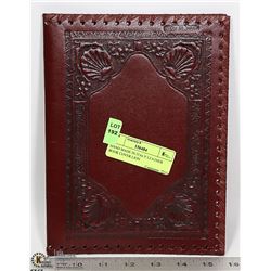 HAND MADE IN ITALY LEATHER BOOK COVER LION