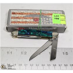 CASE POCKET KNIFE FANCY GREEN HANDLE