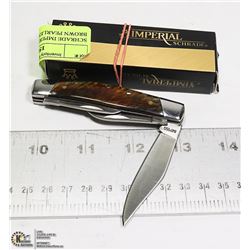SCHRADE IMPERIAL POCKET KNIFE BROWN PEARLESCENT