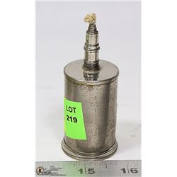 ANTIQUE NICKEL PLATED CIGAR LIGHTER