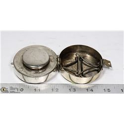 ANTIQUE NICKEL PLATED PORTABLE BURNER STOVE