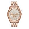 Image 3 : NEW MICHAEL KORS ROSE-GOLD TONE CHRONO MSRP$465