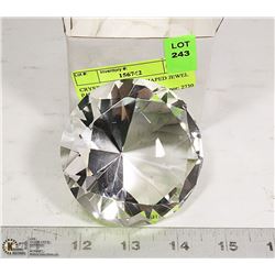 CRYSTAL DIAMOND SHAPED JEWEL PAPERWEIGHT