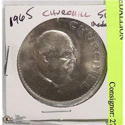 1965 CHURCHILL SILVER MEDALLION