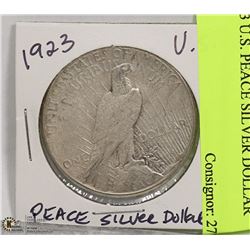 1923 U.S. PEACE SILVER DOLLAR