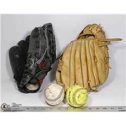 EASTON KELLY GRUBER SIGNATURE MODEL GLOVE AND RAWL