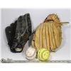 Image 1 : EASTON KELLY GRUBER SIGNATURE MODEL GLOVE AND RAWL