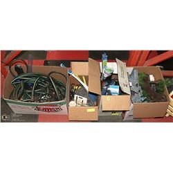 FOUR BOXES OF AQUARIUM ACCESSORIES