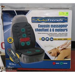 AUTO TRENDS 6 MOTOR MASSAGE AND HEAT CUSHION