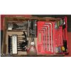 Image 1 : LARGE FLAT OF TOOLS IN CASES - SOME NEW -