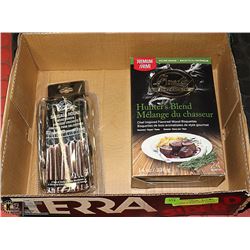 BOX WITH NEW 124 PACK OF "HUNTERS BLEND" BRADLEY