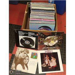 LARGE BOX OF ROCK ALBUMS