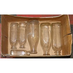 COLLECTION OF VINTAGE MILK BOTTLES
