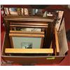 Image 1 : ESTATE BOX FULL OF FRAMED PICTURES &