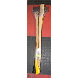 BUNDLE OF 2 AXES PLUS NEW WOOD HANDLE