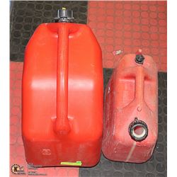 PAIR OF GAS CANS, 25 LITRE & 2 LITRE
