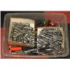 Image 1 : FLAT OF HAND TOOLS & BOX OF SOCKETS AND ADAPTERS