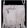 Image 2 : WHITE BOHO FRINGED PURSE