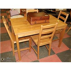 KITCHEN TABLE WITH FOUR CHAIRS