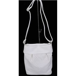 SOFT BEIGE SIDE POCKET CROSSBODY PURSE