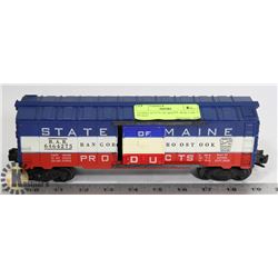 LIONEL STATE OF MAINE BOX CAR  0 SCALE