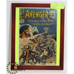 AVENGERS #14 COLLECTORS COMIC BOOK IN FRAME