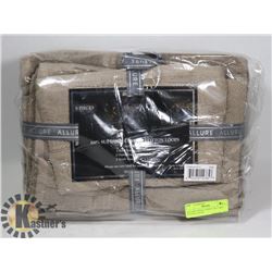 ALLURE 6 PIECE TOWEL SET 100% COTTON TAUPE