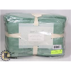 AIRCLOUD 6 PIECE TOWEL SET 100% COTTON EUCALYPTUS