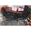 Image 1 : ASSORTED LOT INCL 2 CHAIRS, DESK, PRINTER, 2 WOOD