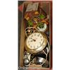 Image 1 : BOX OF ESTATE ALARM CLOCKS, COO-COO CLOCKS AND