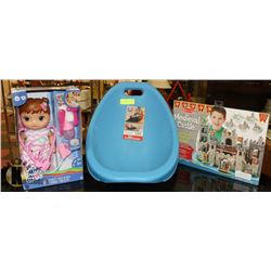 KIDS LOT OF SCOOP ROCKER/ BABY ALIVE DOLL &