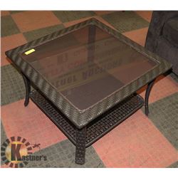 GLASS TOP TABLE (OUTDOOR/INDOOR)