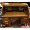 Image 2 : ANTIQUE BANKERS ROLLTOP DESK, CIRCA EARLY 1900