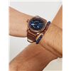 Image 3 : NEW DIESEL BLUE DIAL/BROWN LEATHER BAND MSRP $269