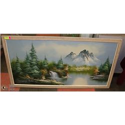 S. RICHARD OIL PAINTING 27 X 51"