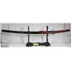 Image 1 : SAMURAI STYLE SWORD IN DISPLAY HOLDER.