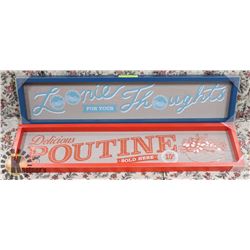 2 CANADIAN THEMED WALL HANGINGS