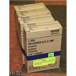 4 BOXES 3/8 STAPLES FOR BOSTITCH P50-10C/B STAPLER