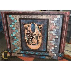 LARGE 50" X 40" ORIGINAL OIL DESIGNER OIL PAINTING