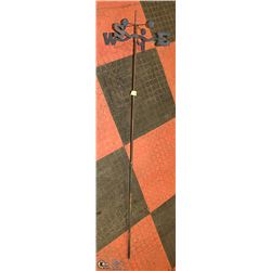 VINTAGE METAL WEATHER VANE WITH WIND