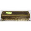 Image 1 : HAND MADE VINTAGE BOX WITH BRASS EDGEINGS