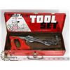 Image 1 : 1957 METAL HANDY ANDY TOOL BOX AND TOOLS