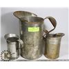 Image 1 : 3 X ELITE, SIMONS OIL POURING CANS JUGS GAS
