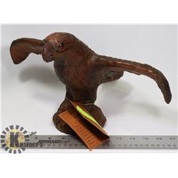 12" GENUINE LEATHER HAND MADE EAGLE ART